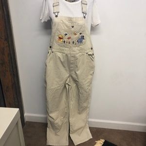WINNIE Pooh Eeyore carpenter L bibs overalls pants
